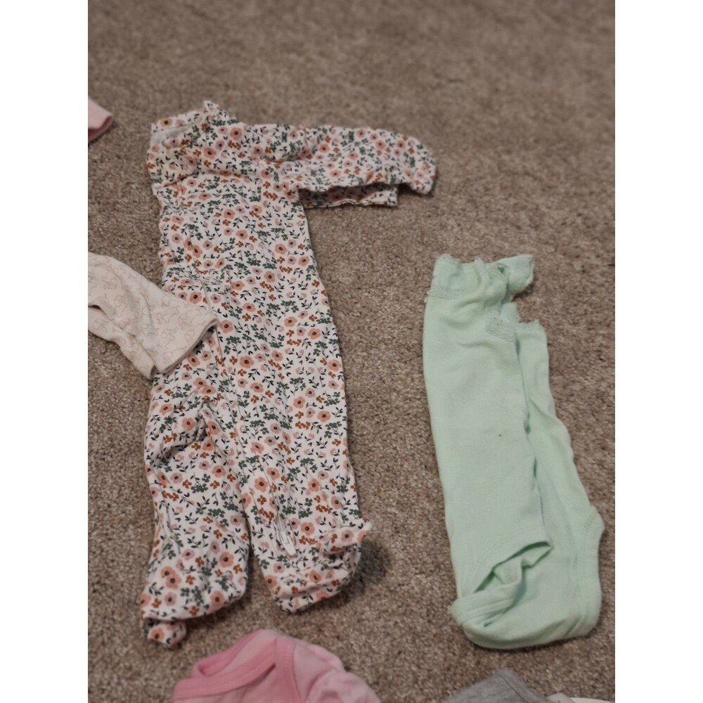 Baby One Piece Bundle Lot - Carter’s, Disney, Burt's Bees, Jumping Beans 0-3 Mon - Picture 9 of 16